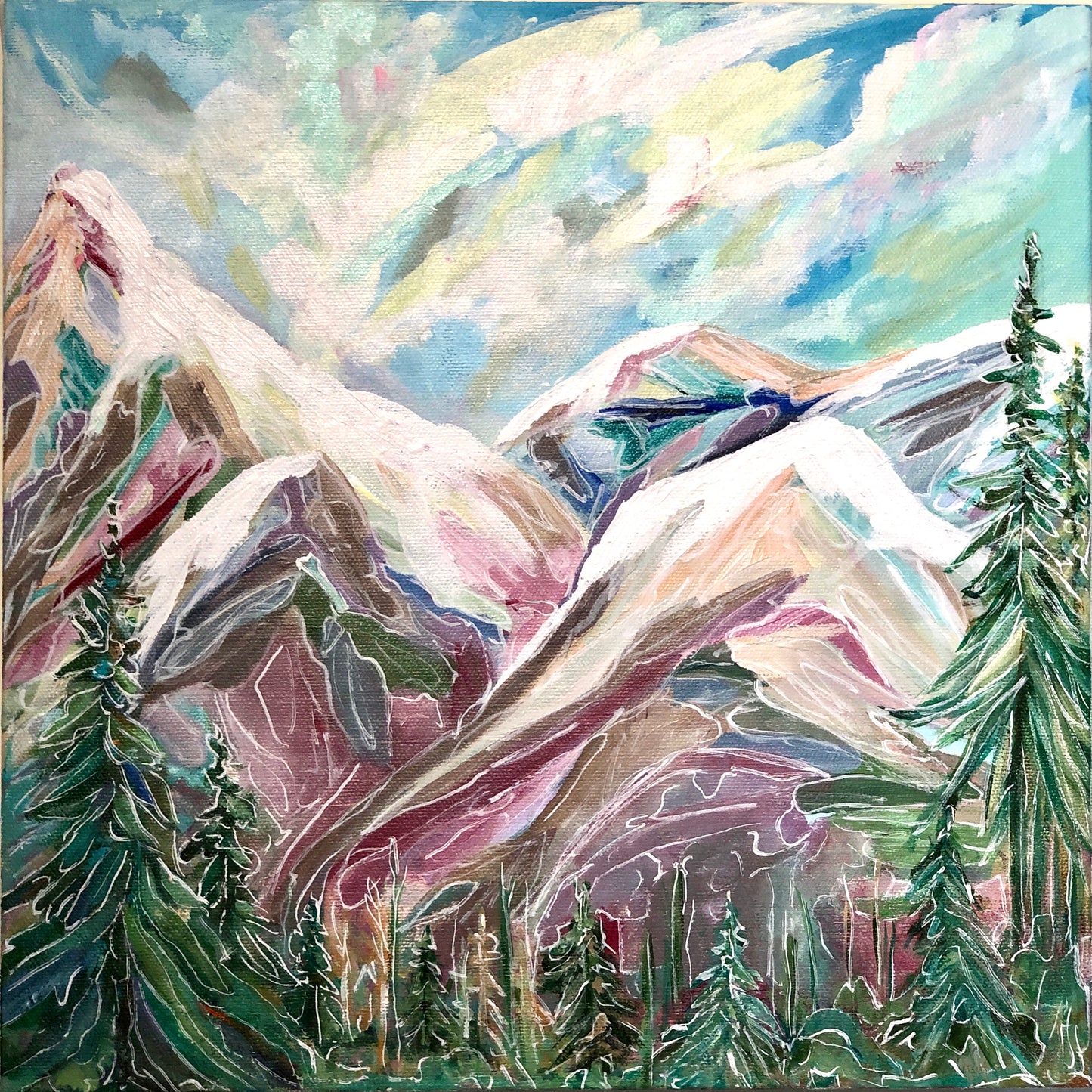 Mountain Maze (12x12”)