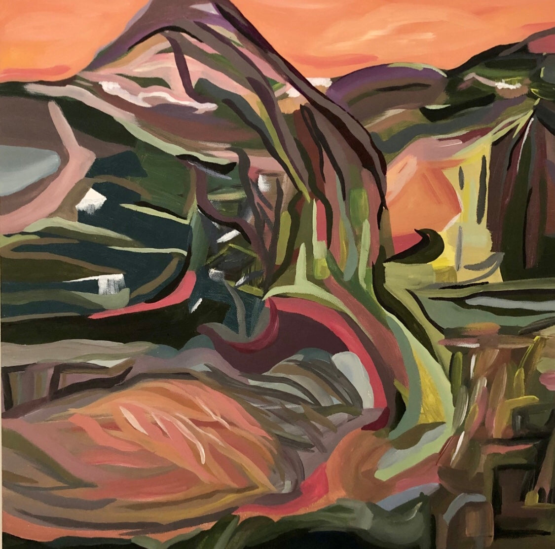 Deep Cove 1 (18x18”)