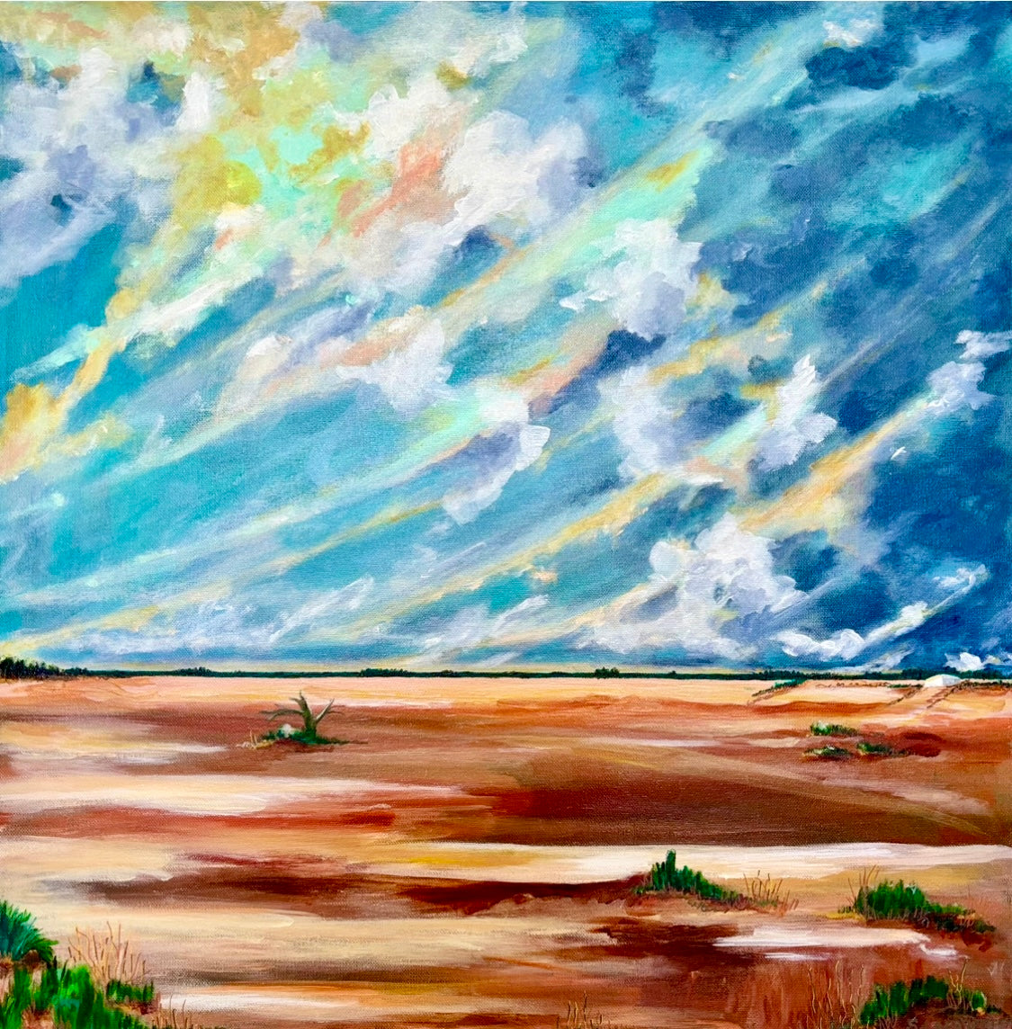 Face The Warmth (24x24”)