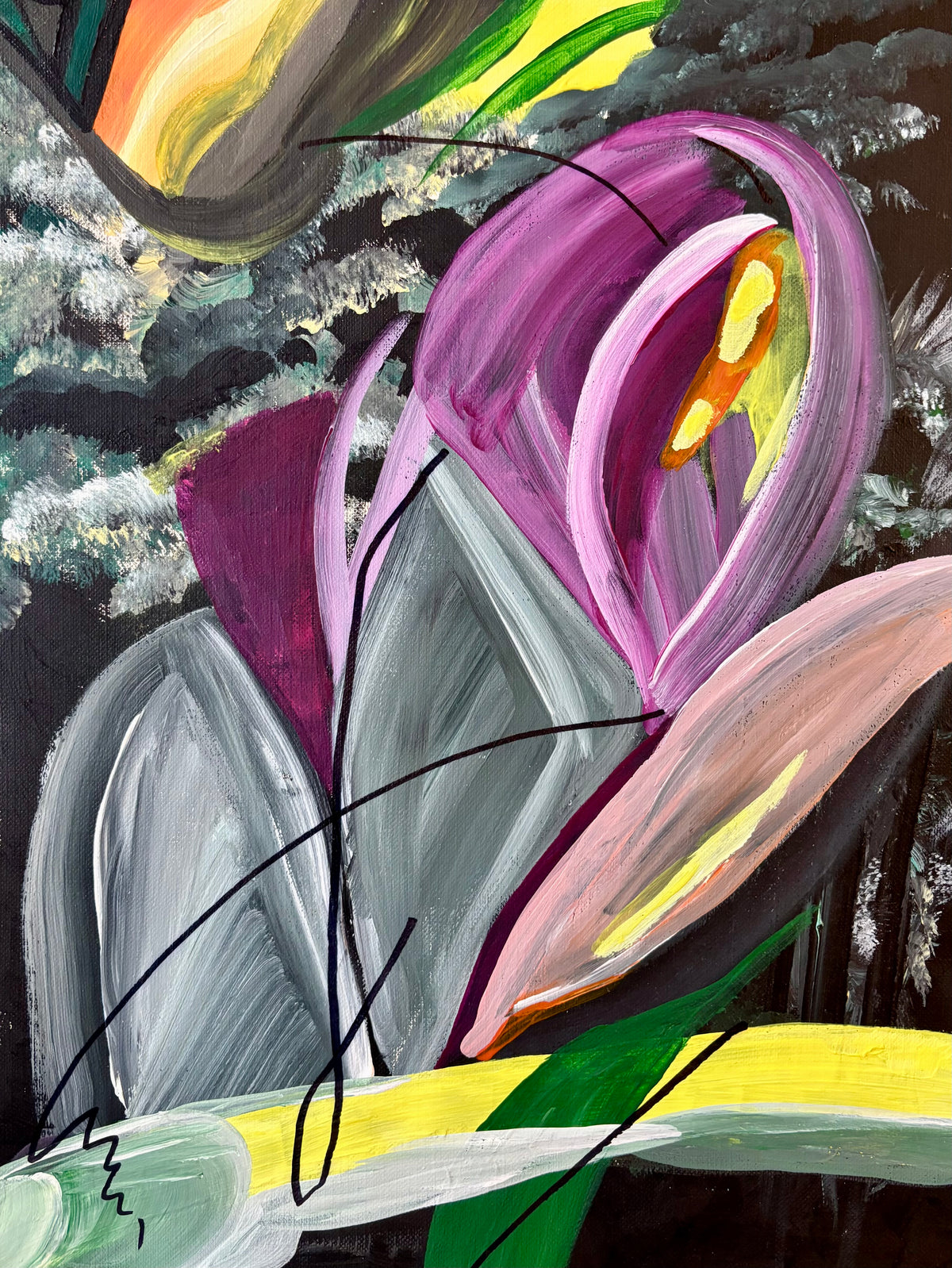 Iris In The Night (9x12”)
