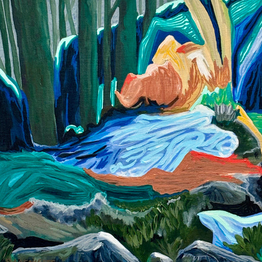 Rainforest Pool (12x12”)