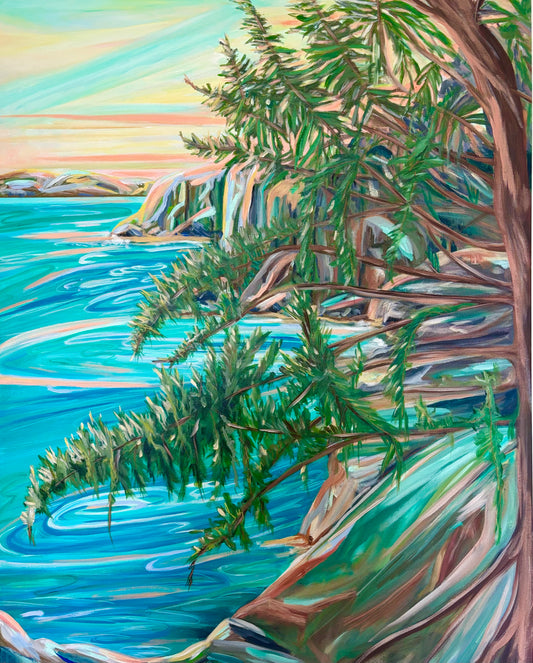 Sunset Sweep (32x40”)