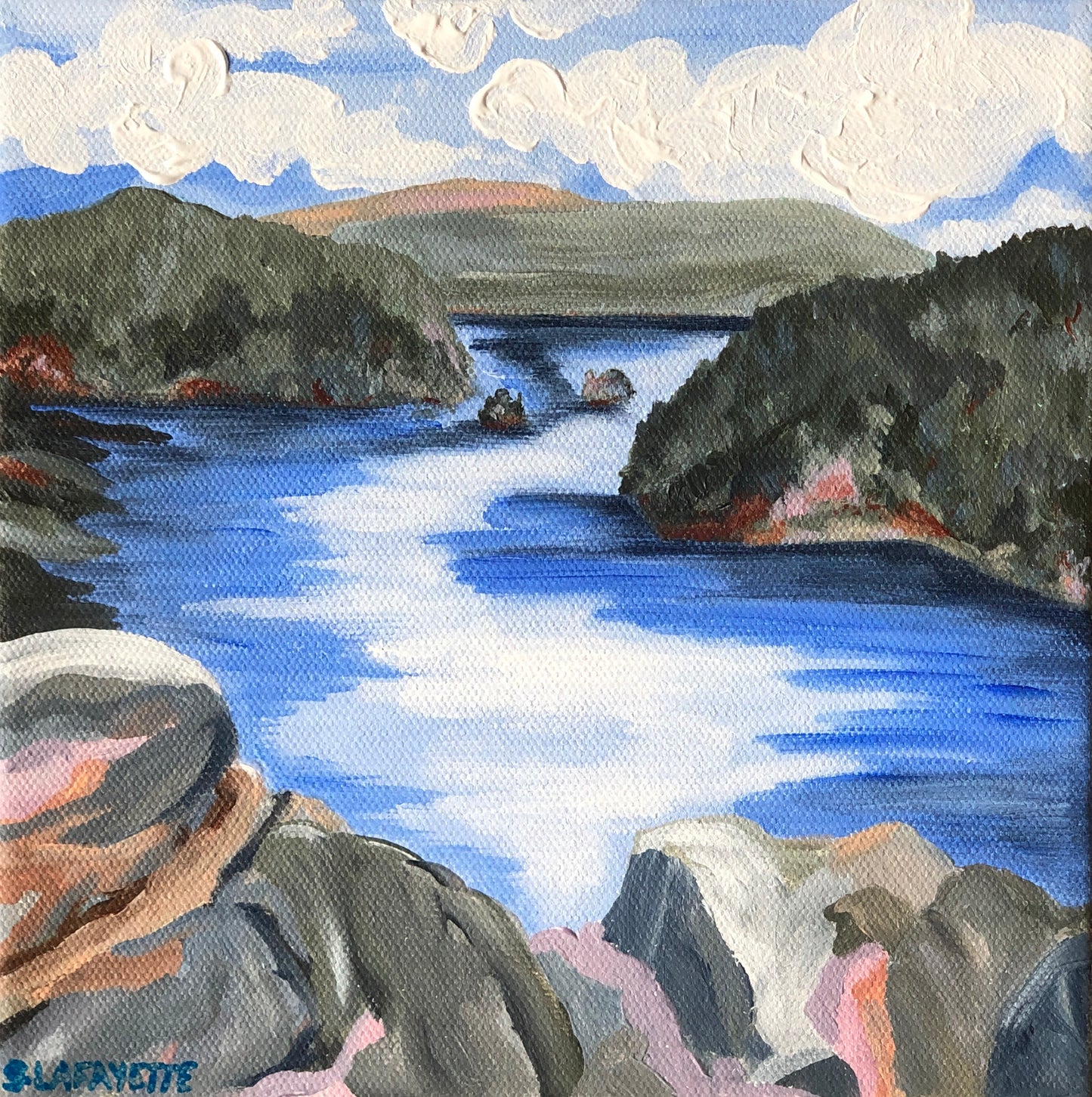 The View From Quarry Rock (8x8”)